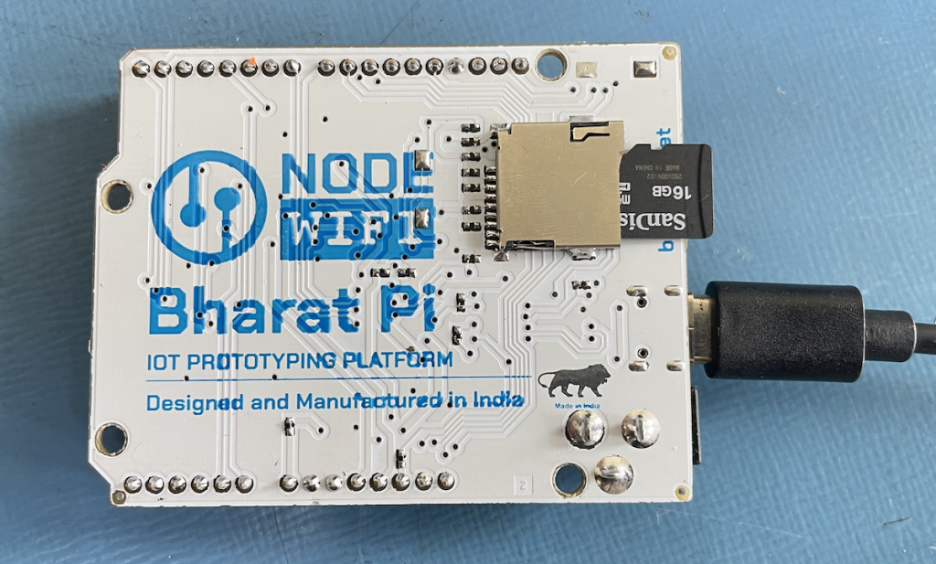 Bharat Pi board with SD Card slot