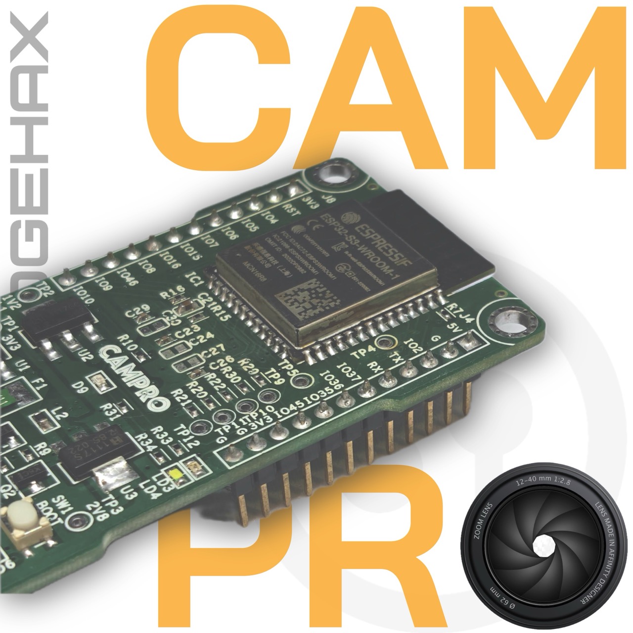 ESP32 S3 WROOM N16R8 CAM Board with OV2640 2MP Camera